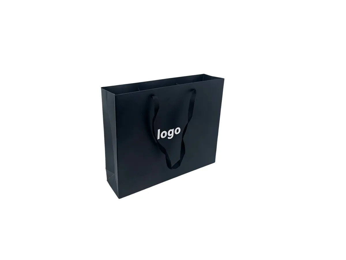 Custom Paper Bag with Ribbon Handle