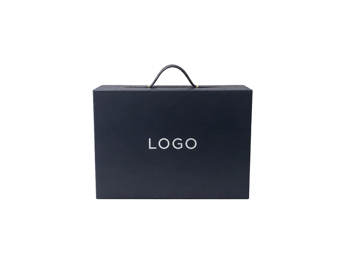 Rigid Gift Box with Leather Handle