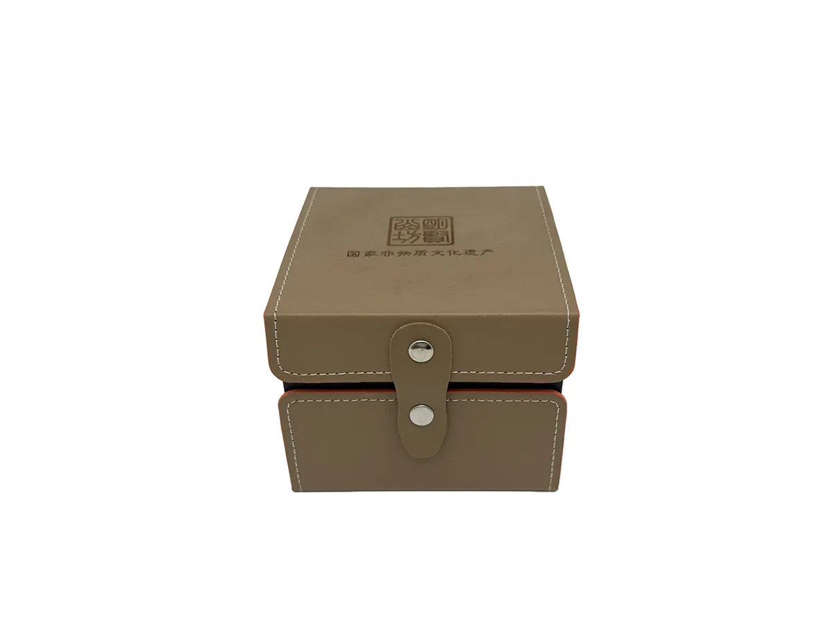 Leather Flip-Top Jewelry Box