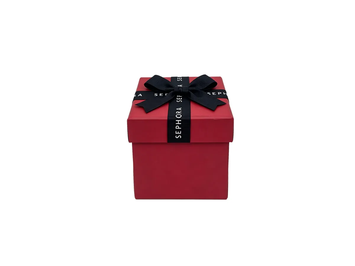 Double-Fold Gift Box with Ribbon